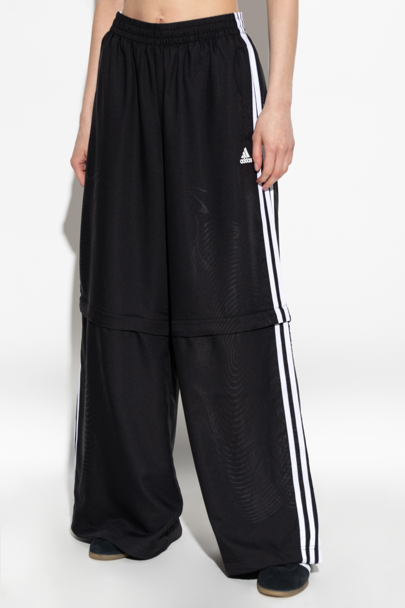 yanplaboar解 Czarny Spodnie dresowe z odpinanymi nogawkami ADIDAS Originals